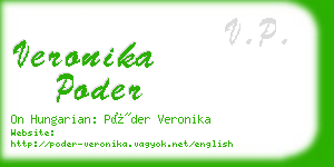 veronika poder business card